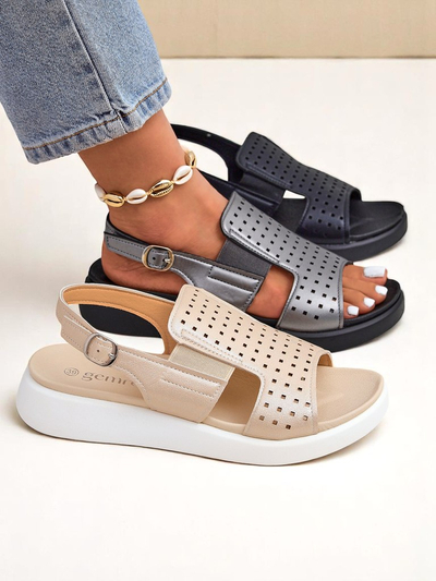Royalfashion Damen Sandalen mit dicker Sohle BreezyStep