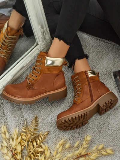 Damen Trapper Stiefeletten Maestroe