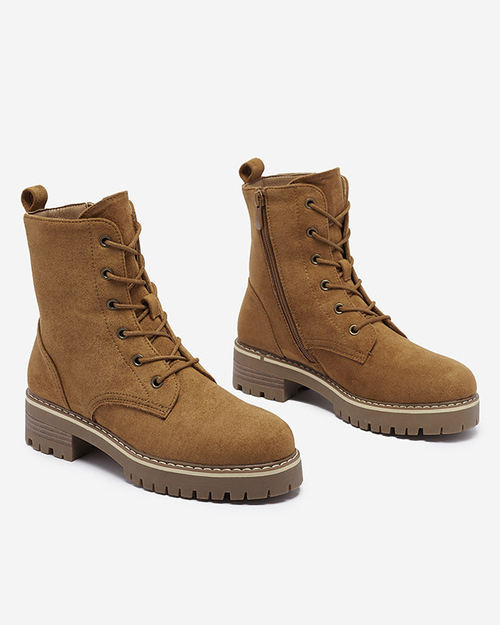 Коричневі жіночі черевики-трапери Priviea - Взуття