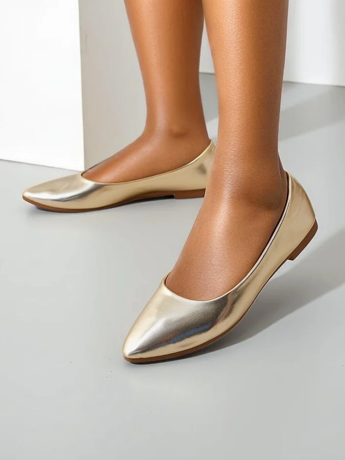 Royalfashion Damen Lackballerinas Aramiese