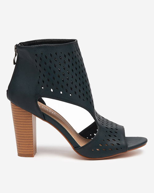 Чорні жіночі ажурні босоніжки Azua- Footwear