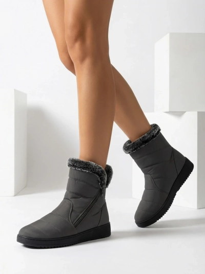 Royalfashion Damen Winterstiefel ähnlich wie Schneestiefel Baccinis