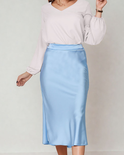 Royalfashion Damen Midirock a'la satin
