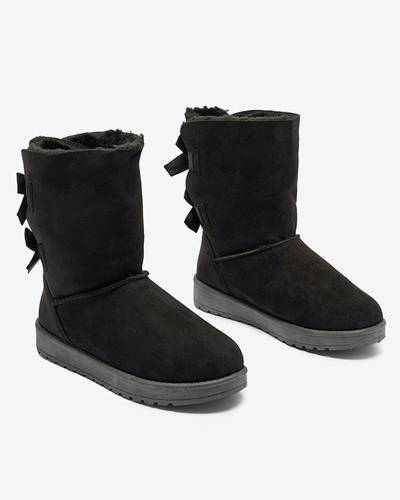 Stella Stiefeletten aus Wildleder-Öko-Leder mit flachem Absatz