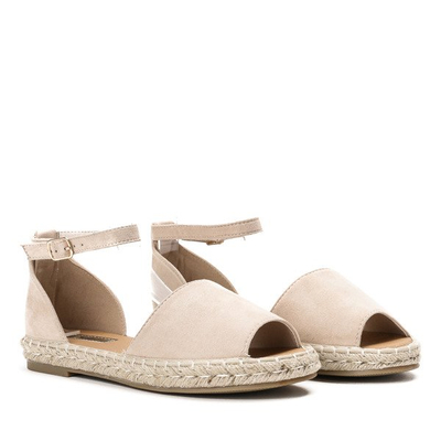 Beige Espadrilles mit Ausschnitt Velino - Footwear