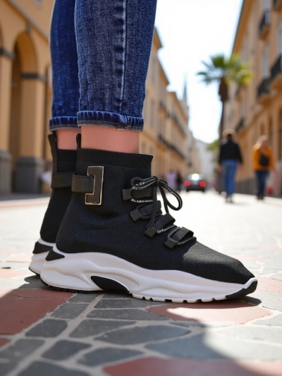 Royalfashion Damen Hochsport Sneakers Lorietea