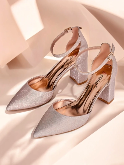 Royalfashion Damen Glitzer-Pumps Noratt