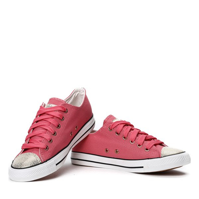 Rosa Turnschuhe mit Likey-Einsätzen. Schuhe 1