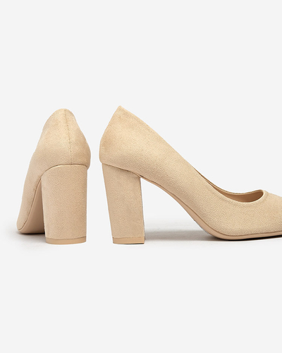 Royalfashion Damen Öko-Wildleder Zehenstegpumps Duttoso