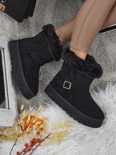 Royalfashion Kurze Damenstiefel a'la Schneestiefel Myrelle