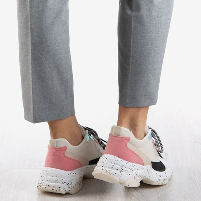 Mehrfarbige Damenschuhe mit holografischen Muzzis-Einsätzen - Schuhe 1