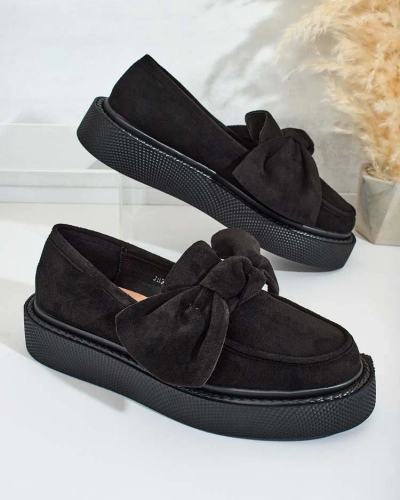 Royalfashion Damen-Halbschuhe mit Schleife Eriz