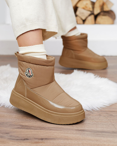 Royalfashion Damen-Schneestiefel in brauner Farbe Ademra
