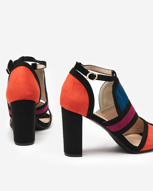 OUTLET Барвисті жіночі босоніжки на посту Buskiri-Footwear