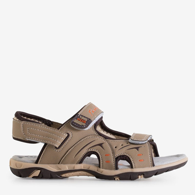 Beige Kindersandalen mit Klettverschluss - Schuhe