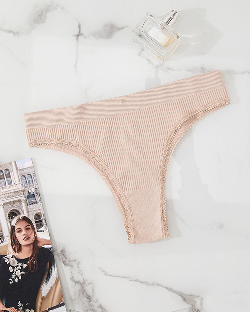 Жіночі трусики-бріфи Royalfashion Beige