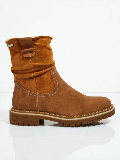 Höhere Damenstiefeletten aus Öko-Wildleder Liora