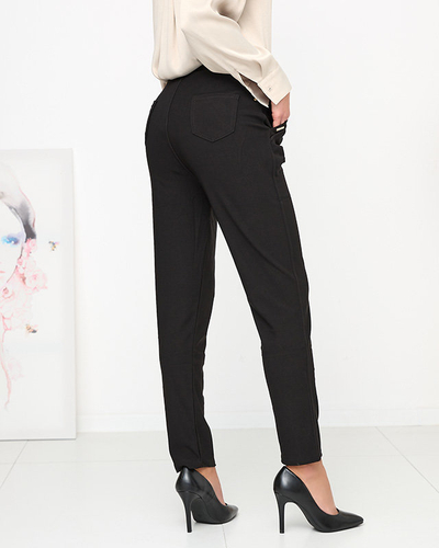 Elegante schwarze Treggings in ÜBERGRÖSSE für Damen - Kleidung