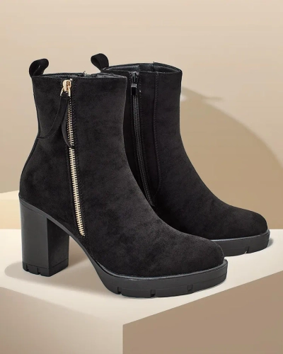 Royalfashion Damen Stiefeletten auf einem Pfosten Igges