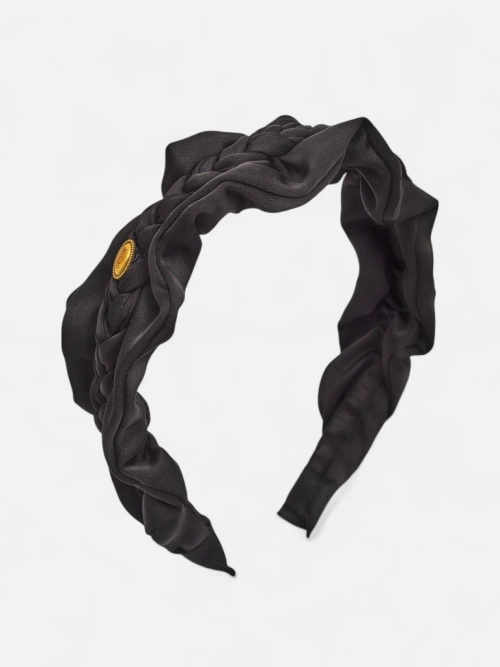 Royalfashion Пов'язка для волосся з плетінням у косу та зморшками