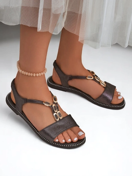Royalfashion Damen Sandalen mit Zierriemchen Siena Glow