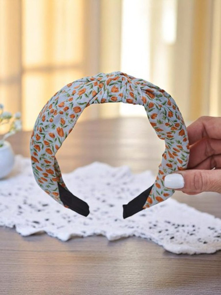 Royalfashion Haarband mit Schleife im Blumenmuster Lilia