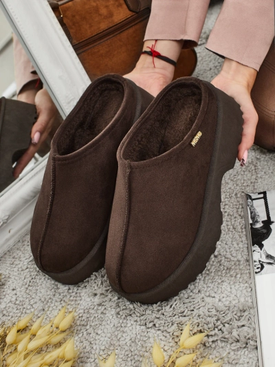 Kurze Damenstiefel a'la Schneestiefel mit Fell Noelina