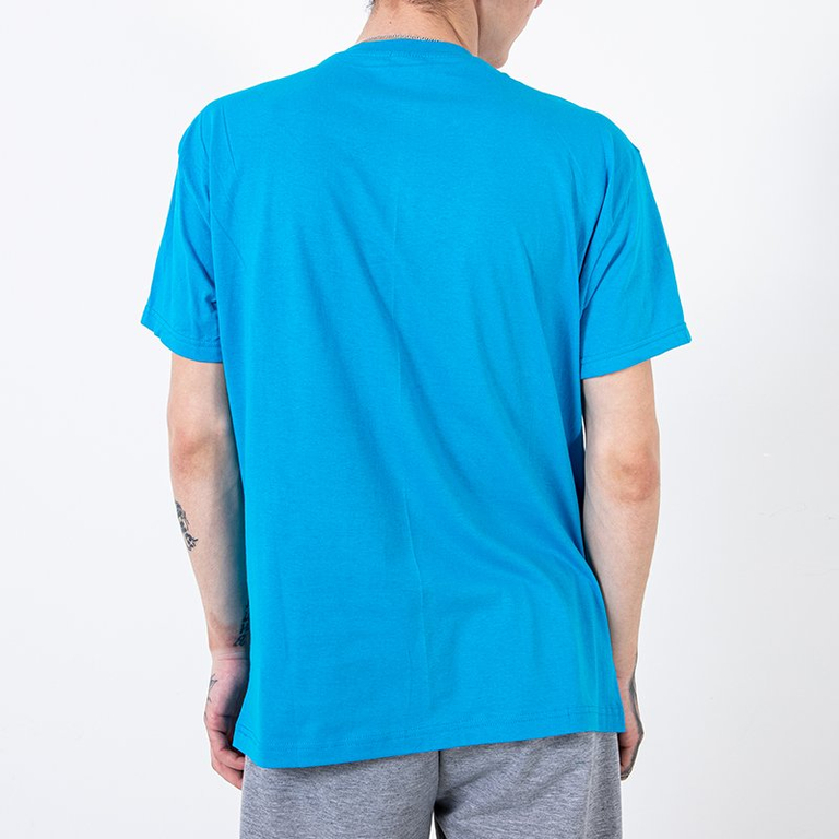 Hellblaues Baumwoll-Herren-T-Shirt - Kleidung