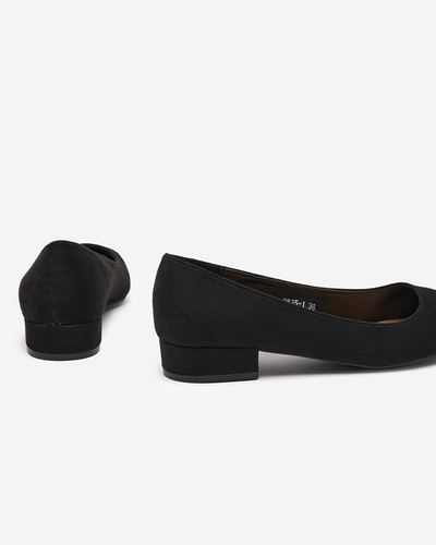 OUTLET Schwarze Pumps mit flachem Absatz Czinni-Schuhe