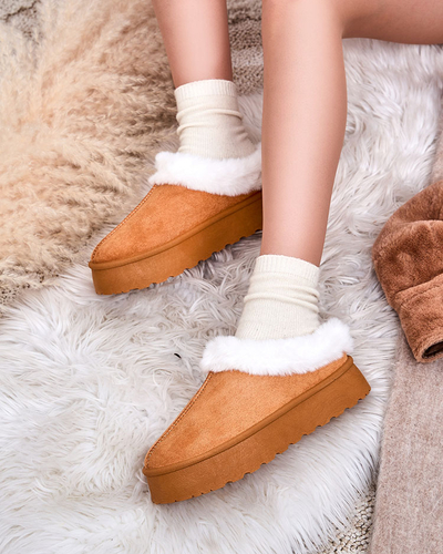 Royalfashion Damen Kurzstiefel a'la Schneestiefel Kapfiee