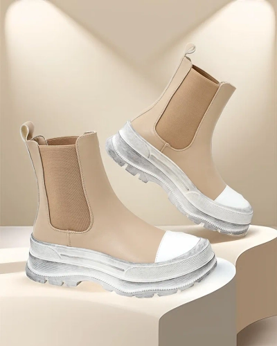 Royalfashion Damen Slip-On Stiefel Anerr