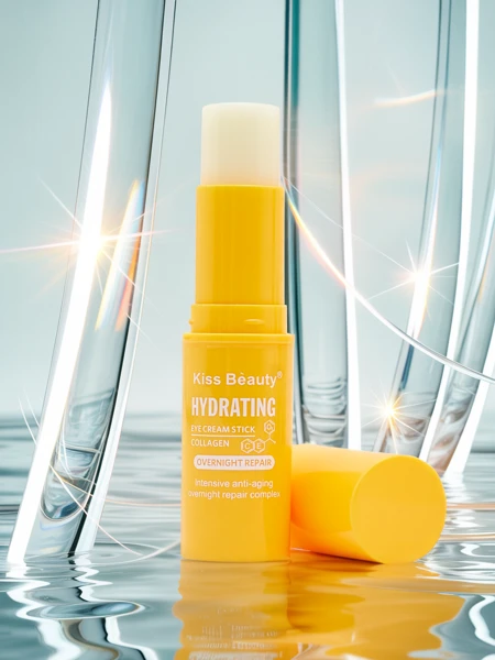 Anti-Falten-, Feuchtigkeits- und regenerierender Augencreme-Stick mit Kollagen