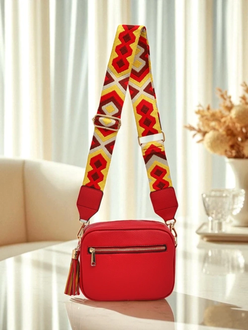 Royalfashion Маленька жіноча сумочка з екошкіри з кольоровим ремінцем Kovi Lace