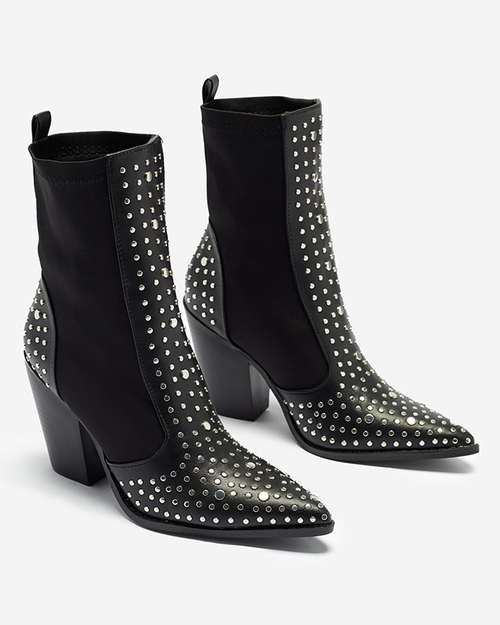 Чорні ковбойські чоботи Ricci