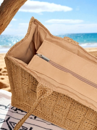 Royalfashion Große Strohtasche für Damen Ariadne Raffia
