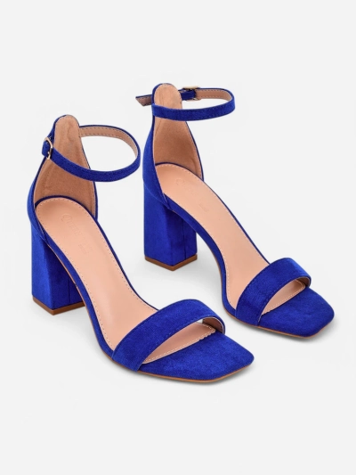 Royalfashion Damen Eco-Suede Sandalen Qwadrat