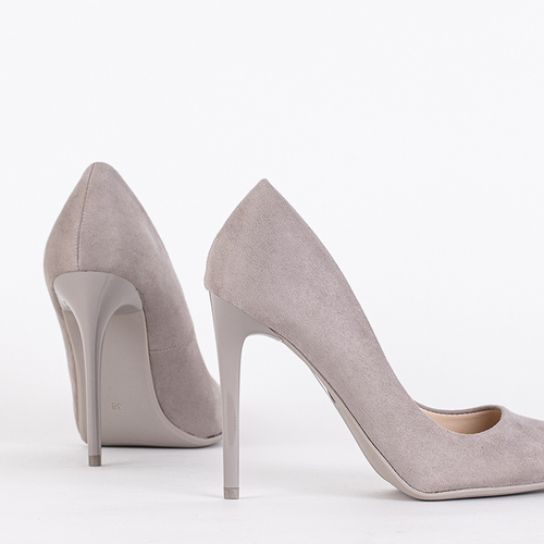 Сірі жіночі туфлі на підборах Veneci