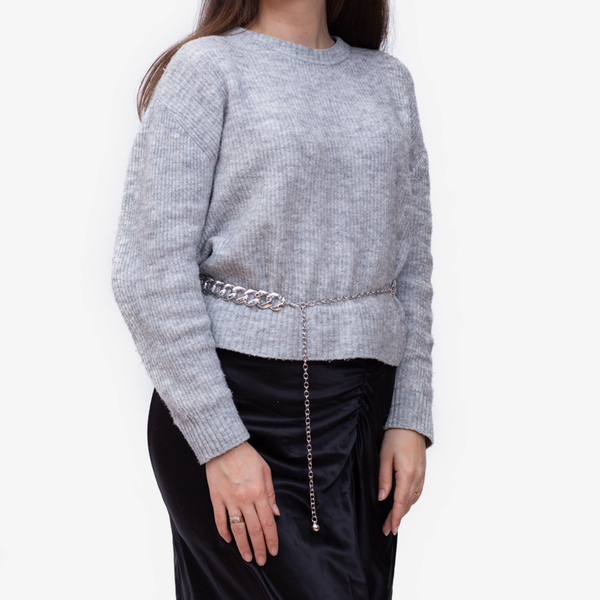 Срібний жіночий ремінь