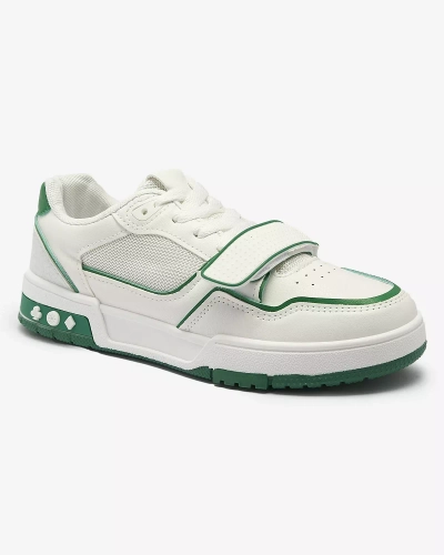 Sportliche Damen-Sneakers in Weiß und Grün Xirrat- Footwear