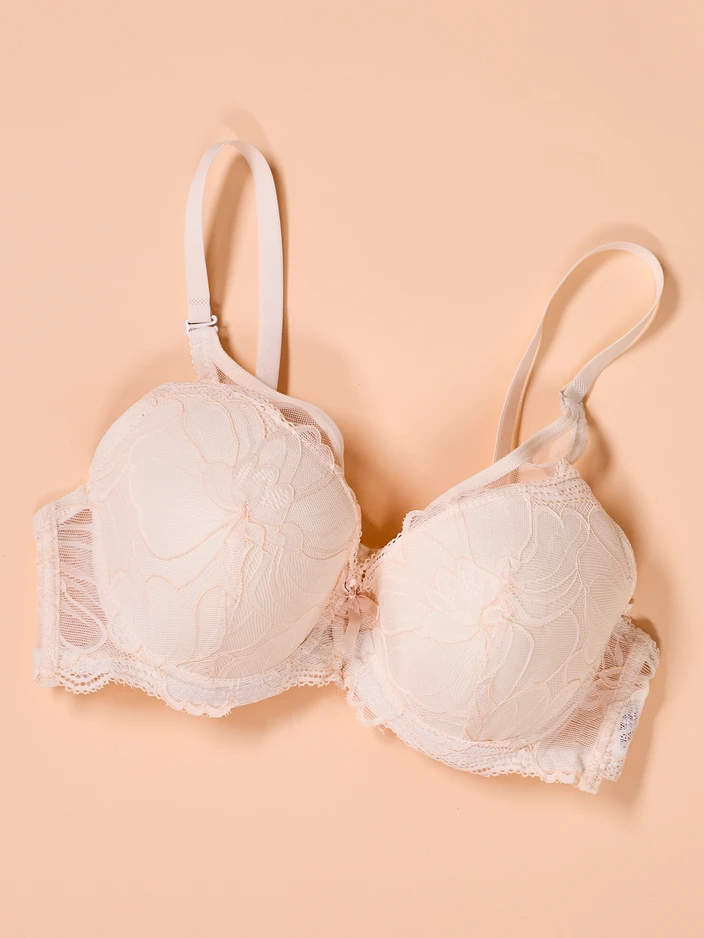 Royalfashion Damen gepolsterter BH mit Spitze