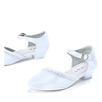 Weiße Mädchenschuhe mit Zirkonen Alennia - Schuhe 1