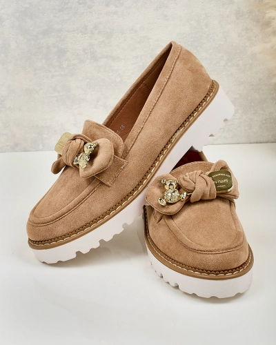 Royalfashion Damen Mokassins mit Schleife Ezizer