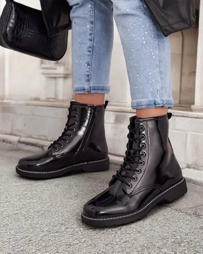 Royalfashion Damen Schnürstiefeletten Lacerro