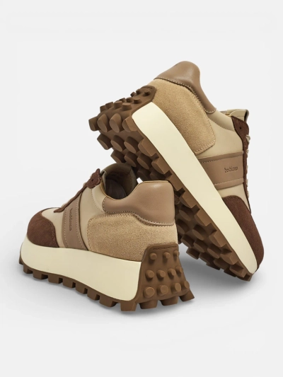 Sportliche Damen-Sneakers aus Naturleder Naterre