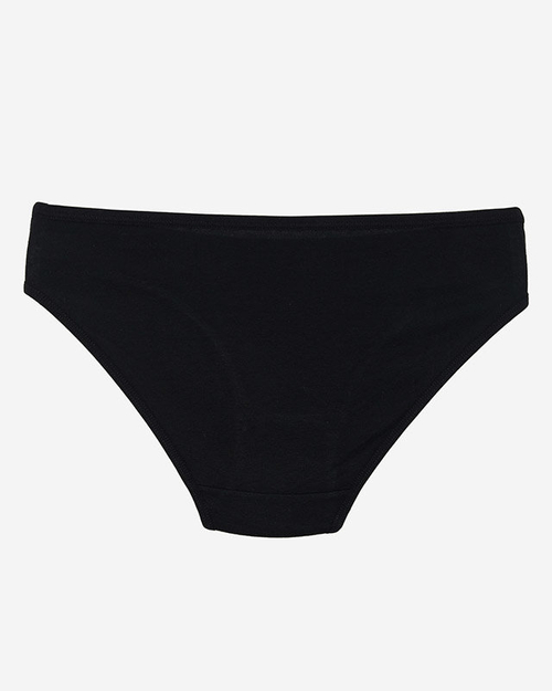 Чорні бавовняні жіночі трусики - Білизна