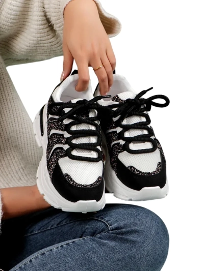 Royalfashion Damen Sportliche Plateau Sneakers Angello