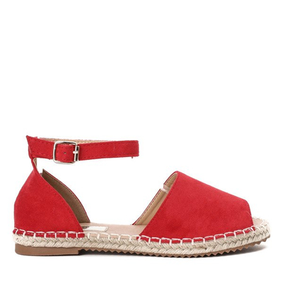 Rote Espadrilles mit Royal-Schnitt - Schuhe