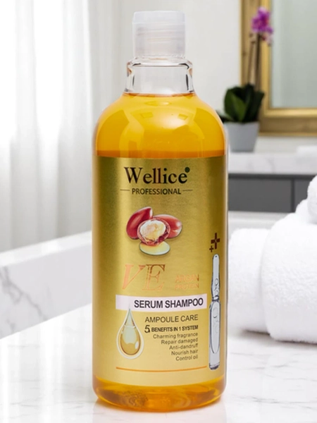 Professionelles Haarshampoo mit Arganöl – Intensive Feuchtigkeitspflege und Haar-Glättung 5-in-1