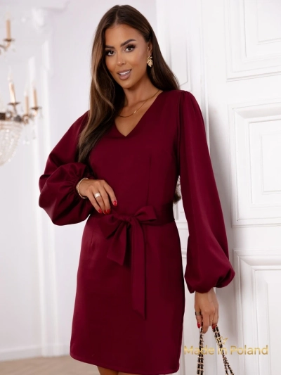 Kurzes Damenkleid mit Gürtel Bella Vica