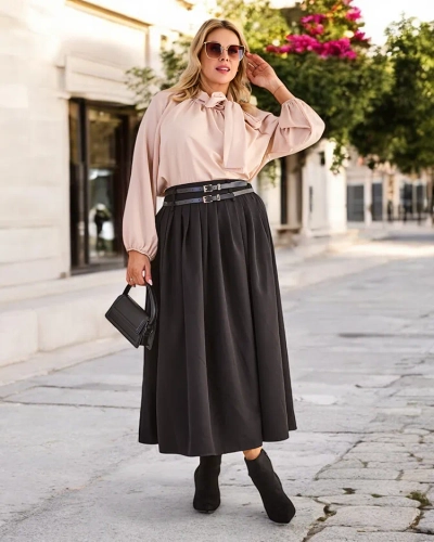 Royalfashion Damen Midi-Rock GRÖSSE